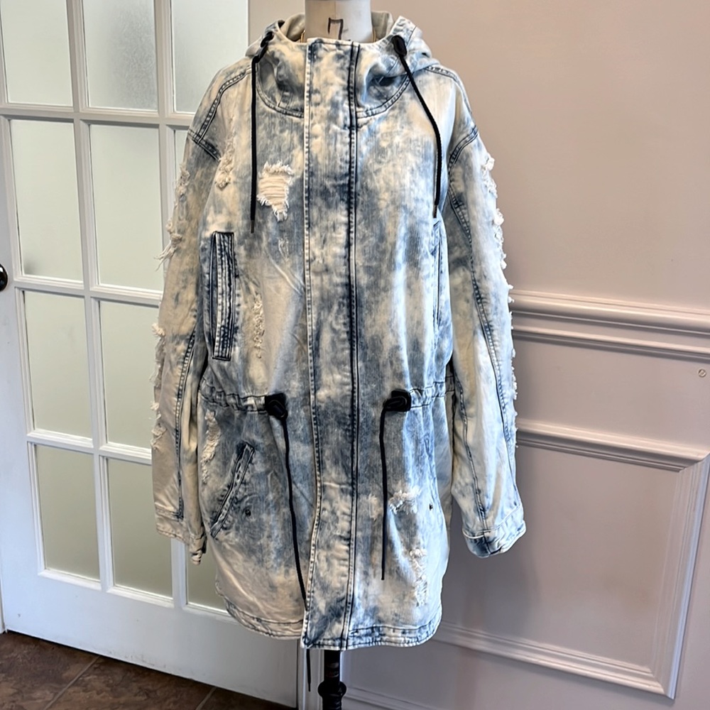 Smoke Rise  distressed denim jacket